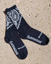 Load image into Gallery viewer, Bandana Sock - Black - 7"