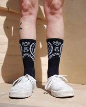 Load image into Gallery viewer, Bandana Sock - Black - 7"