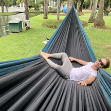 Load image into Gallery viewer, BaseCamp Hammock™ - Black &amp; Green by Flying Squirrel Outfitters
