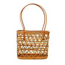 Load image into Gallery viewer, CAROLINE RATTAN TOTE BAG by POPPY + SAGE
