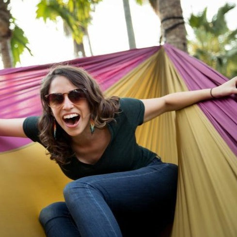 BaseCamp Hammock™ - Gold & Maroon by Flying Squirrel Outfitters